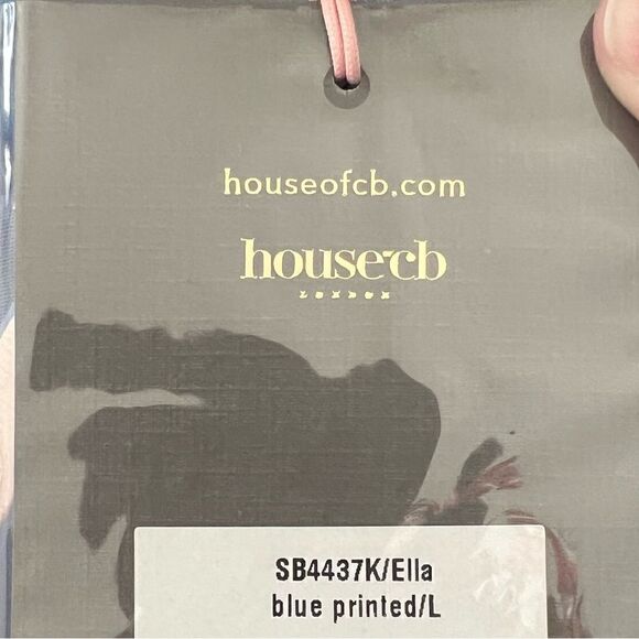 House of CB Blue “Ella” Bustier Ruched Party Bodycon Euphoria Cassie Mini Dress - Picture 9 of 11